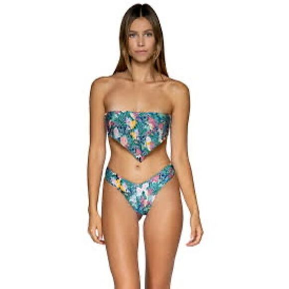 NWT! B.SWIM Tropicalia 2-Piece Bikini Womens Size M - Picture 3 of 16